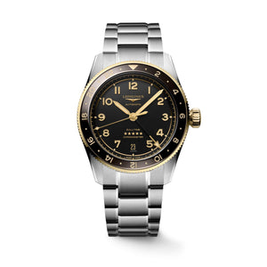 LONGINES 浪琴 Spirit Zulu Time 先行者系列世界時區18k半金腕錶 39mm L38025536