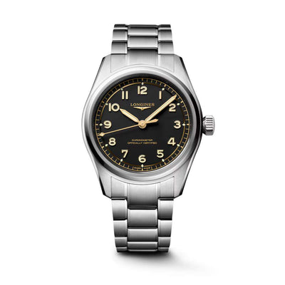 LONGINES 浪琴 Spirit Pilot 先行者系列不銹鋼機械飛行腕錶 39mm L38094536 - 新萬國鐘錶