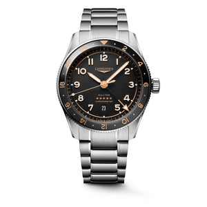LONGINES 浪琴 Spirit 先行者系列 Zulu Time 世界時區腕錶 42mm L38124506