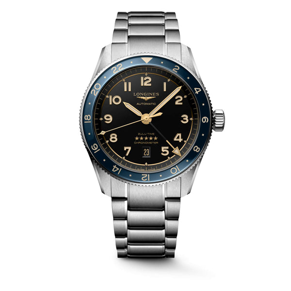 LONGINES 浪琴 Spirit 先行者系列 Zulu Time 世界時區腕錶 42mm L38124606
