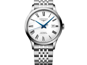 LONGINES 浪琴 Record 開創者系列優雅羅馬刻度天文台認證腕錶 40mm L28214116