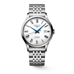 LONGINES 浪琴 Record 開創者系列優雅羅馬刻度天文台認證腕錶 40mm L28214116