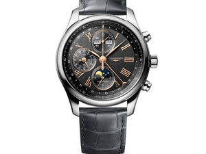 LONGINES Master 浪琴巨擘系列全日曆月相計時碼錶 42mm L27734612 - 新萬國鐘錶