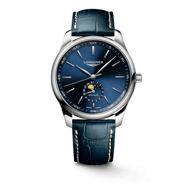 LONGINES Master 浪琴巨擘系列月相機械錶 藍面 42mm L29194920