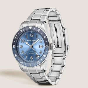 MontBlanc 萬寶龍1858系列 GMT 兩地時區 0 Oxygen 零氧日期顯示自動腕錶 42mm MB136523 - 新萬國鐘錶