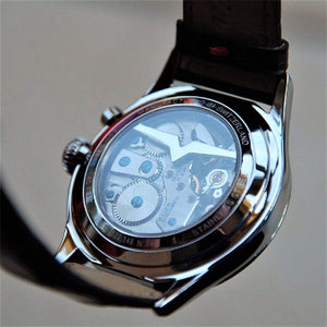 VULCAIN 窩路堅總統系列鬧鈴手上鍊腕錶 42mm 110151A95.BAL118