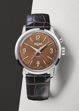 VULCAIN 窩路堅總統系列鬧鈴手上鍊腕錶 42mm 110151A95.BAL118