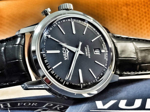 VULCAIN 窩路堅總統系列鬧鈴手上鍊腕錶 President 限量版 42mm 160151A30.BAL101