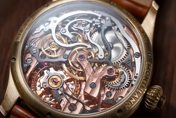 MontBlanc 萬寶龍 1858系列青銅單按把計時碼錶 Minerva 自製機芯限量版100枚 117064