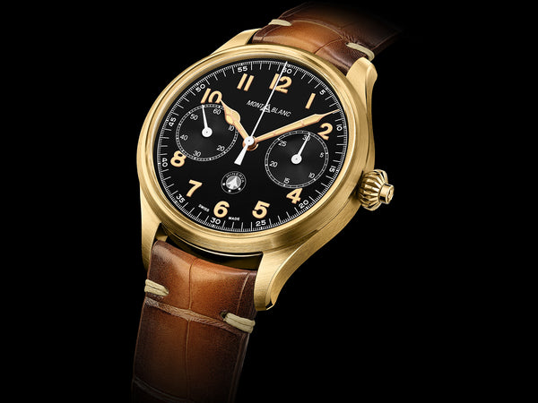 MontBlanc 萬寶龍 全新1858青銅單按把計時腕錶 Origins 限量款100枚 128506