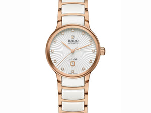 RADO 雷達錶 Centrix 晶萃系列鑲鑽PVD玫瑰金機械腕錶 30.5 mm R30019744 - 新萬國鐘錶