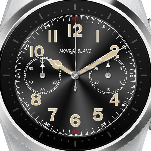 MontBlanc 萬寶龍 Summit Lite 灰鋁布料智能腕錶 128411