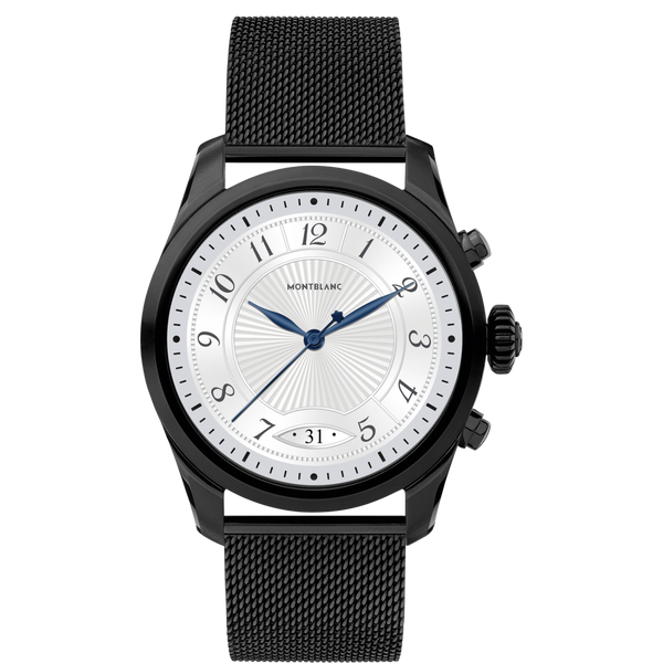 萬寶龍 Summit 2智能腕錶黑色精鋼 Milanese 版本 119723