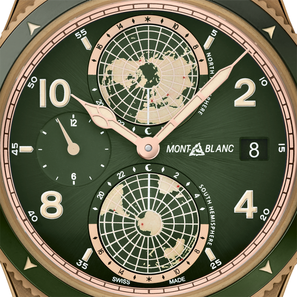 MontBlanc 萬寶龍1858 Geosphere 世界時區限量版1858腕錶 119909