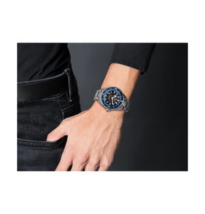 RADO 雷達錶 Captain Cook 庫克船長300米高科技陶瓷鏤空腕錶 43mm R32128202