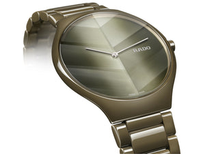 RADO True Thinline 雷達真薄系列世界花園特別版綠陶瓷石英錶 39mm R27121302
