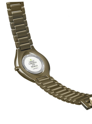 RADO True Thinline 雷達真薄系列世界花園特別版綠陶瓷石英錶 39mm R27121302