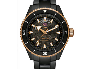 RADO 雷達錶Captain Cook 庫克船長300米高科技陶瓷鏤空腕錶 43mm R32127162 - 新萬國鐘錶