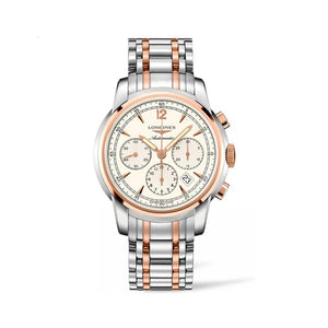 LONGINES 浪琴 SAINT-IMIER 聖米爾系列精鋼18k玫瑰金計時碼錶 43mm L27845727