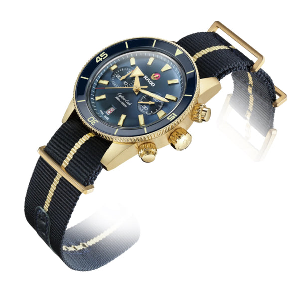 RADO 雷達錶 Captain Cook Bronze 庫克船長系列青銅計時腕錶 43mm R32146208