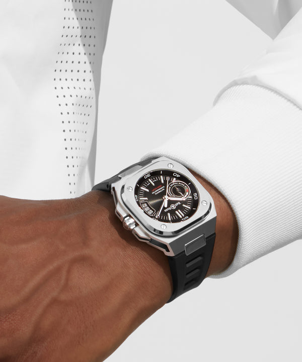Bell & Ross 柏萊士 BR-X5 BLACK STEEL BRX5 Rubber