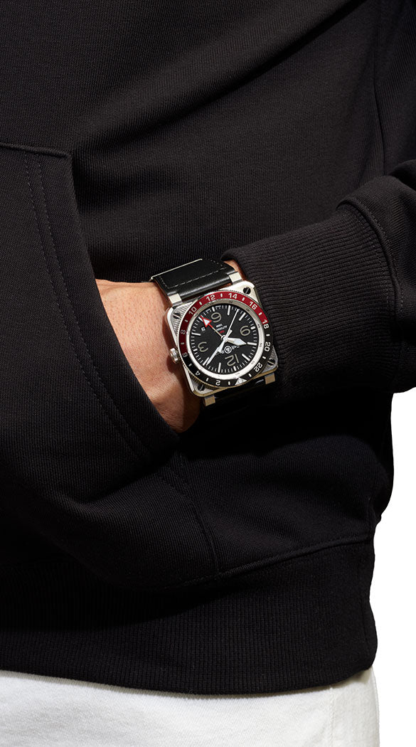 Bell & Ross 柏萊士 BR 03-93 GMT 可樂圈 BR0393-BL-ST/SCA