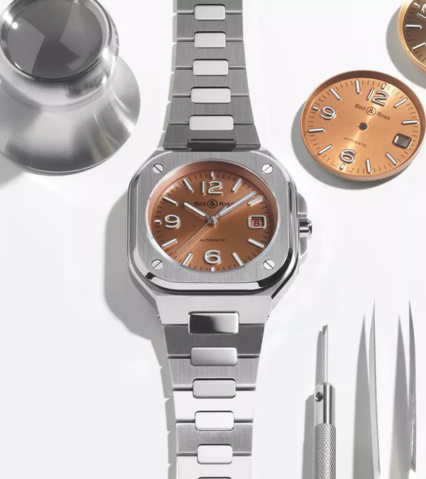 Bell & Ross 柏萊士 BR 05 COPPER BROWN 淺棕色