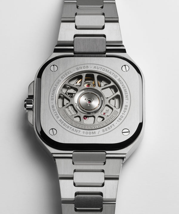 Bell & Ross 柏萊士 BR 05 GMT White Rubber 白色面膠帶款