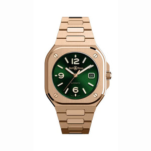 Bell & Ross 柏萊士 BR-05 Green Gold 18K玫瑰金機械腕錶 40mm BR05A-GN-PG/SPG