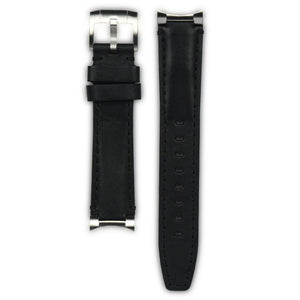 EVEREST錶帶 STEEL END LINK LEATHER STRAP 不鏽鋼錶耳節皮革錶帶