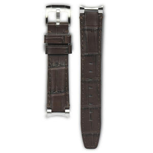 EVEREST錶帶 STEEL END LINK LEATHER STRAP 不鏽鋼錶耳節皮革錶帶