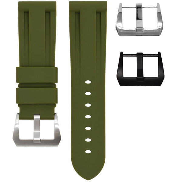 Horus Straps Panerai沛納海 - Luminor用 錶徑 42/44/47mm適用 單色橡膠錶帶 - 新萬國鐘錶