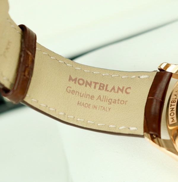 MontBlanc Heritage Chronométrie Exo Tourbillon Slim 萬寶龍傳承精密計時系列超薄外置陀飛輪腕錶 玫瑰金材質 微型自動上鍊盤 118470