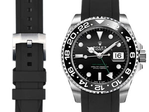 EVEREST錶帶 ROLEX GMT MASTER II 116710 116713 116718 126710 126711 膠帶穿扣 - 新萬國鐘錶