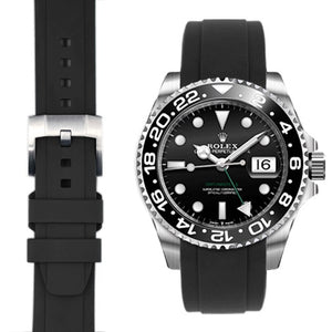 EVEREST錶帶 ROLEX GMT MASTER II 116710 116713 116718 126710 126711 膠帶穿扣