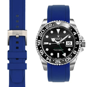 EVEREST錶帶 ROLEX GMT MASTER II 116710 116713 116718 126710 126711 膠帶穿扣