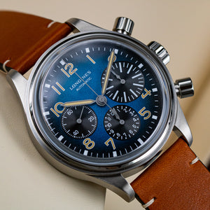 LONGINES Avigation BigEye 復刻大眼鈦金屬計時碼錶 L28161932