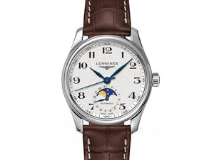 LONGINES 浪琴 MASTER 巨擘系列月相機械腕錶 34mm L24094783 - 新萬國鐘錶