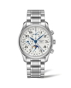 LONGINES Master 浪琴巨擘系列全日曆月相計時碼錶 40mm L26734786 - 新萬國鐘錶