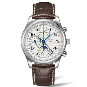 LONGINES Master 浪琴巨擘系列全日曆月相計時碼錶 42mm L27734783 - 新萬國鐘錶