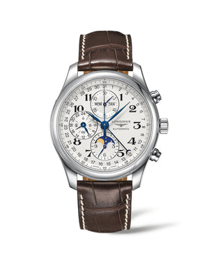 LONGINES Master 浪琴巨擘系列全日曆月相計時碼錶 42mm L27734783 - 新萬國鐘錶