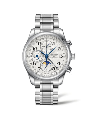 LONGINES Master 浪琴巨擘系列全日曆月相計時碼錶 42mm L27734786 - 新萬國鐘錶