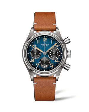 LONGINES Avigation BigEye 復刻大眼鈦金屬計時碼錶 L28161932