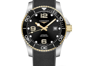 LONGINES 浪琴 HydroConquest 深海征服者系列浪鬼陶瓷潛水機械錶 41mm L37813569 黑金