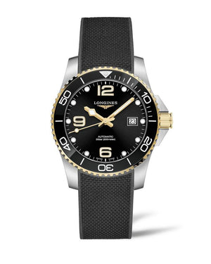 LONGINES 浪琴 HydroConquest 深海征服者系列浪鬼陶瓷潛水機械錶 41mm L37813569 黑金