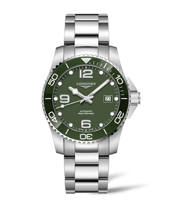 Longines 浪琴深海征服者系列浪鬼陶瓷潛水機械錶 41mm L37814066 綠面