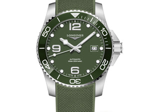 Longines 浪琴深海征服者系列浪鬼陶瓷潛水機械錶 41mm L37814069 綠面 - 新萬國鐘錶