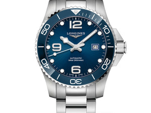 LONGINES 浪琴深海征服者系列浪鬼陶瓷潛水機械錶 43mm L37824966 - 新萬國鐘錶