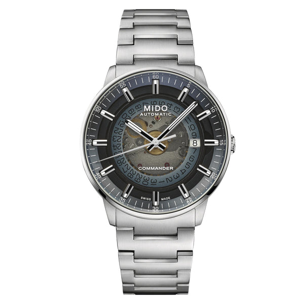 MIDO Commander Gradient 美度香榭系列 煙灰漸層機械腕錶 M0214071141101