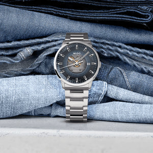 MIDO Commander Gradient 美度香榭系列 煙灰漸層機械腕錶 M0214071141101